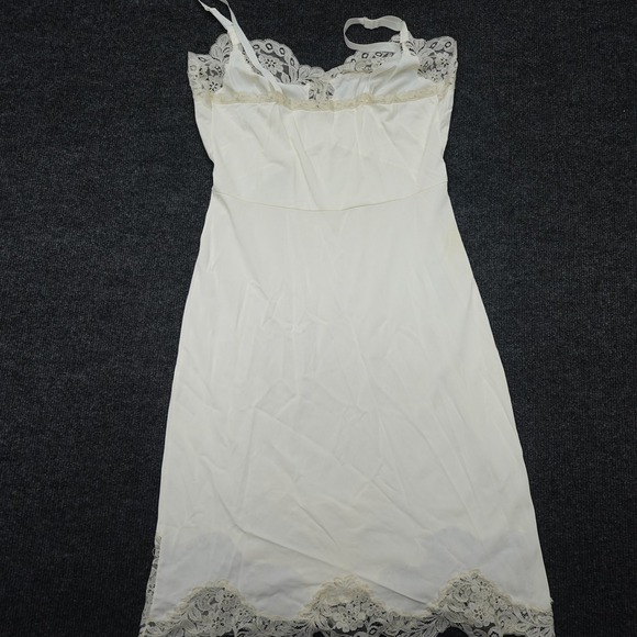 Vintage Val Mode Full Slip Dress Lace Lingerie Women 34 Ivory - Picture 4 of 12